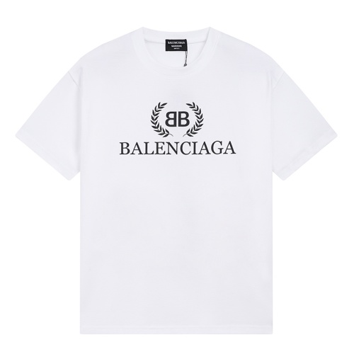 Balenciaga Classic Wheat Logo Print Short-Sleeve T-Shirt, Relaxed Fit 1 Balenciaga Classic Wheat Logo Print Short-Sleeve T-Shirt, Relaxed Fit