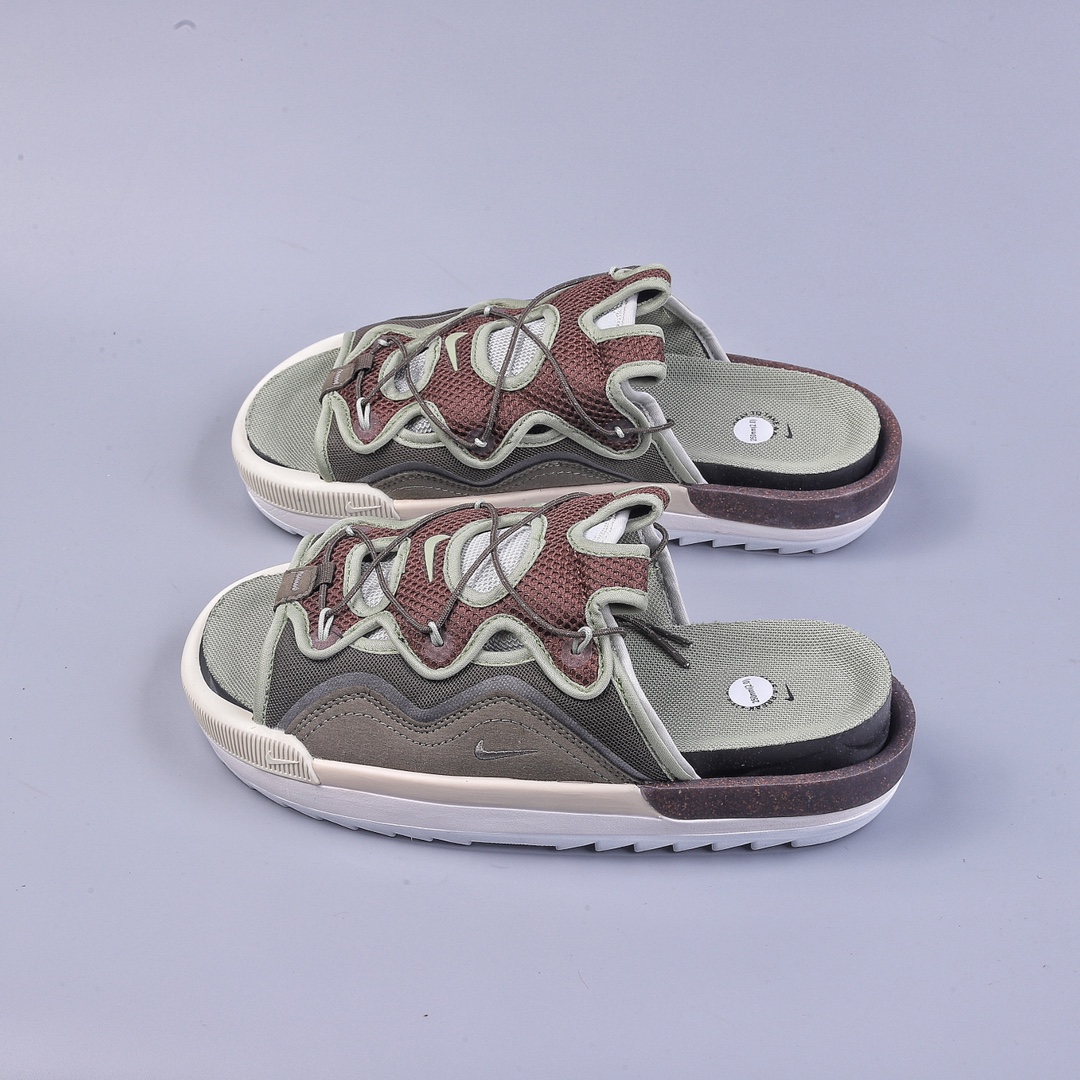200 Nike Offline 2.0 Slide”Grey/Mint”离线2.0系列机能可调节休闲运动沙滩凉拖鞋 CZ0332-001