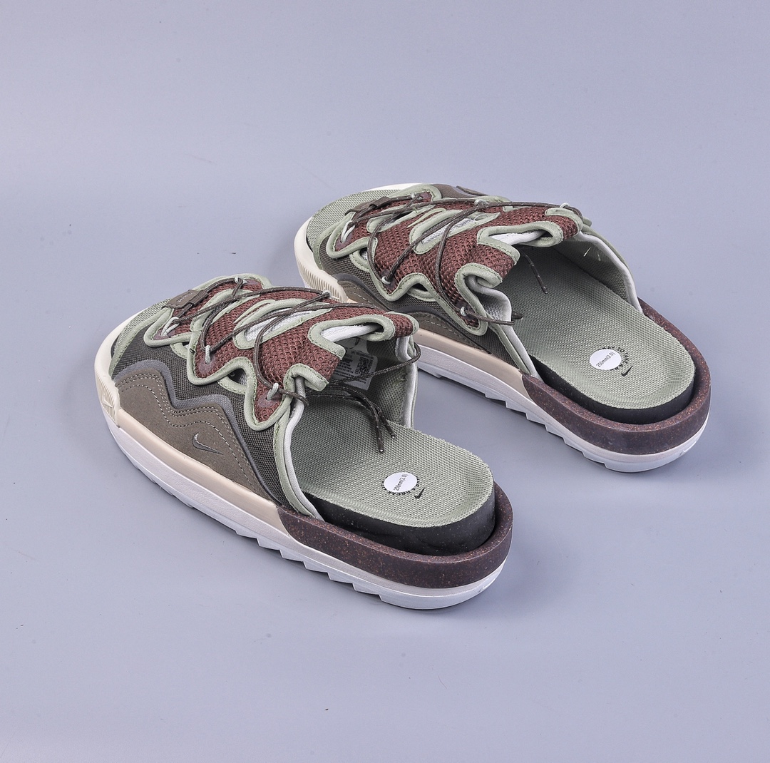 200 Nike Offline 2.0 Slide”Grey/Mint”离线2.0系列机能可调节休闲运动沙滩凉拖鞋 CZ0332-001