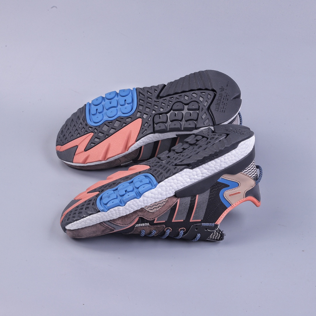 Adidas Nite Jogger 2019 Boost Trefoil joint night runner retro running shoes IE1922