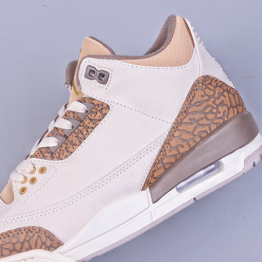 350 W Air Jordan 3 ”Palomino”「摩卡爆裂纹」 鞋身 CT8532-102