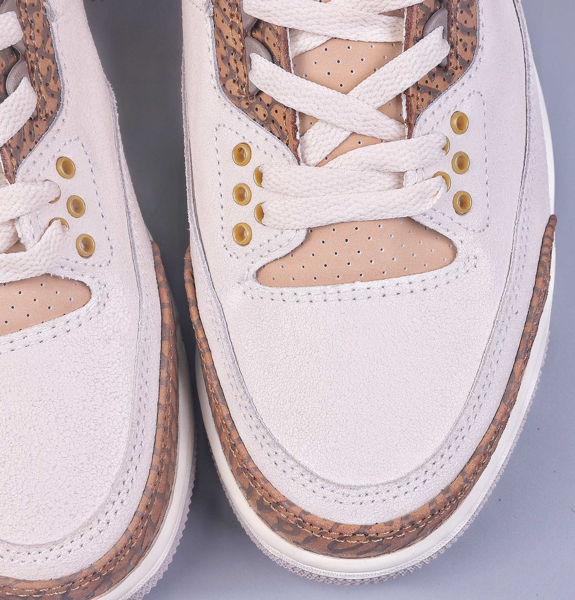 350 W Air Jordan 3 ”Palomino”「摩卡爆裂纹」 鞋身 CT8532-102