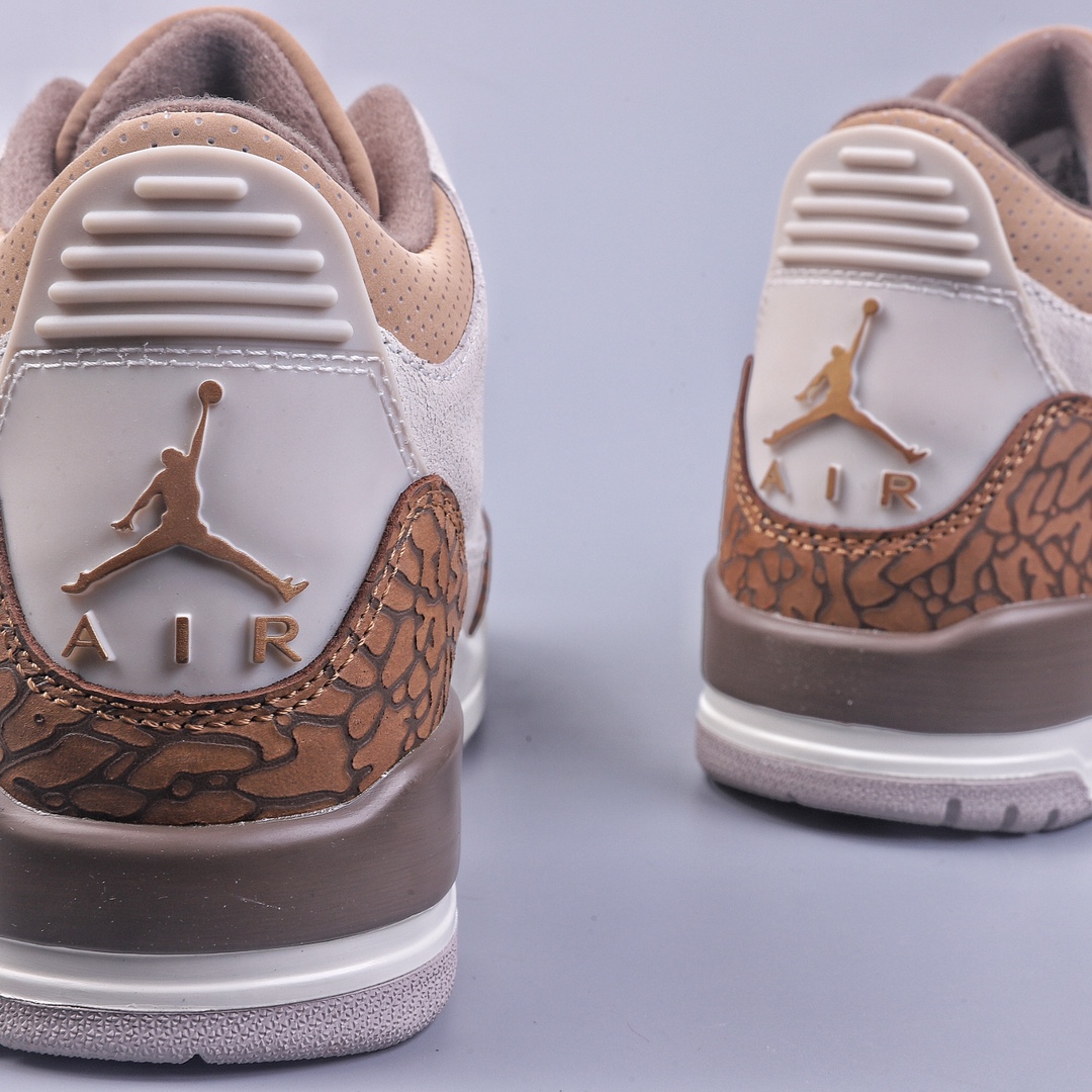350 W Air Jordan 3 ”Palomino”「摩卡爆裂纹」 鞋身 CT8532-102