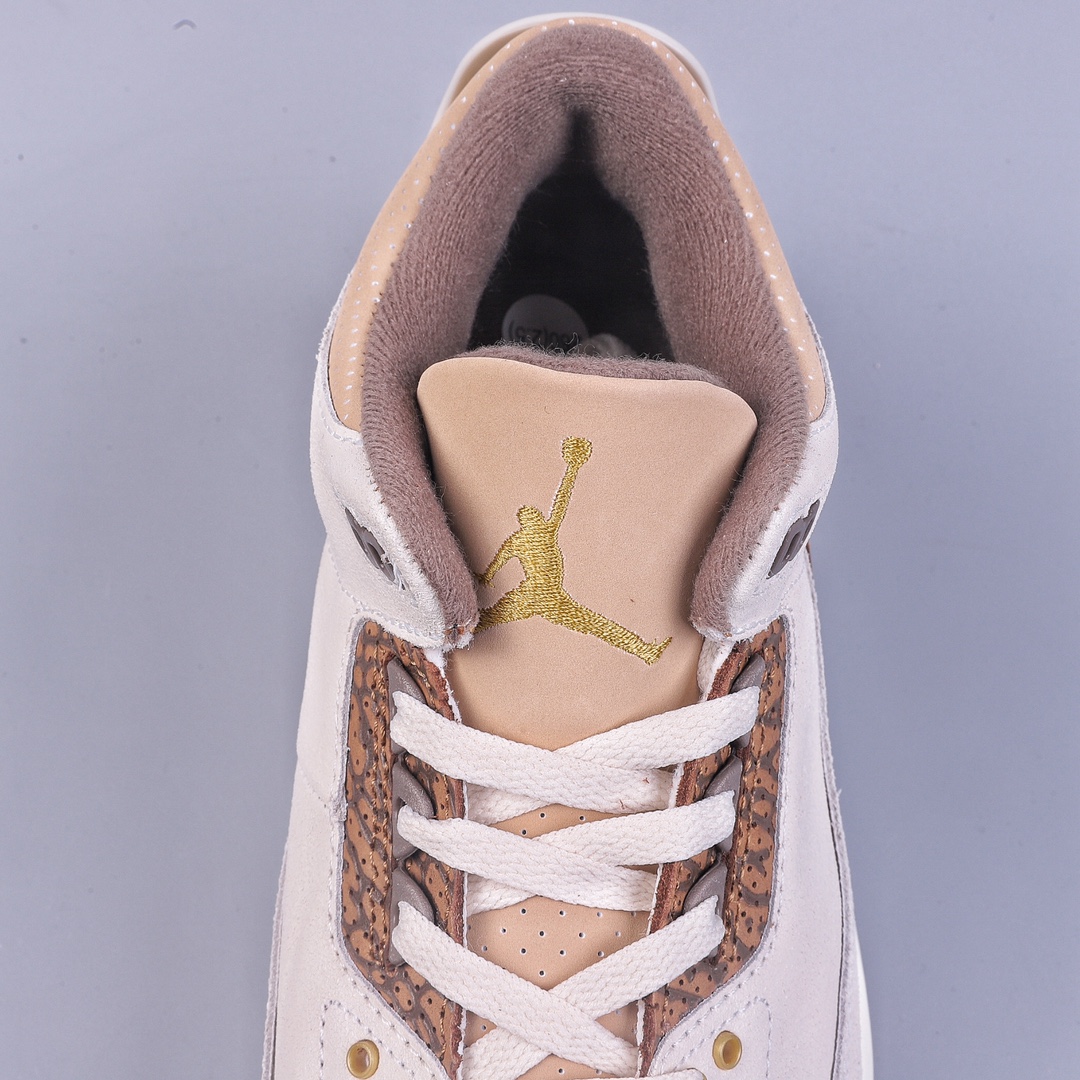 350 W Air Jordan 3 ”Palomino”「摩卡爆裂纹」 鞋身 CT8532-102