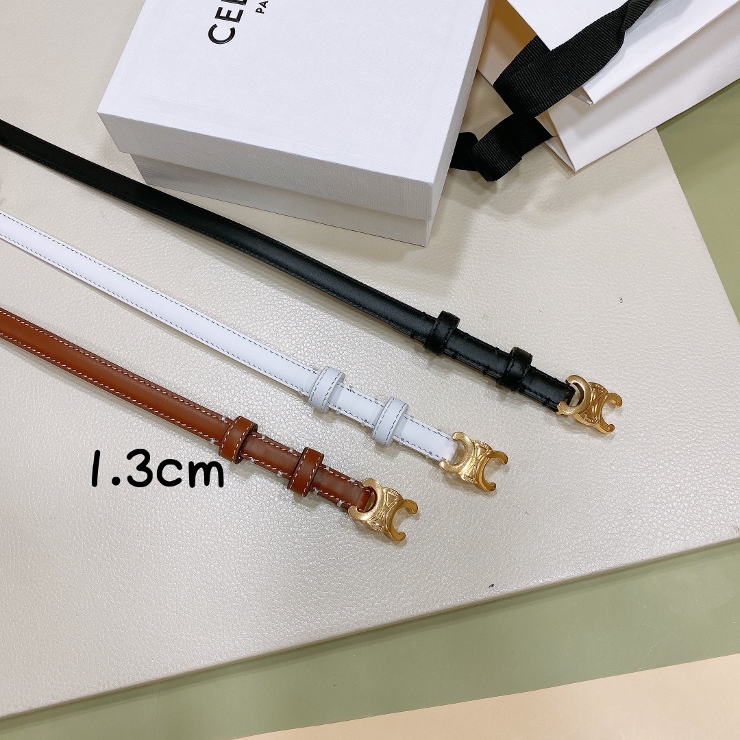 [Celine Belts]c eline 231.3 cm thin waistband