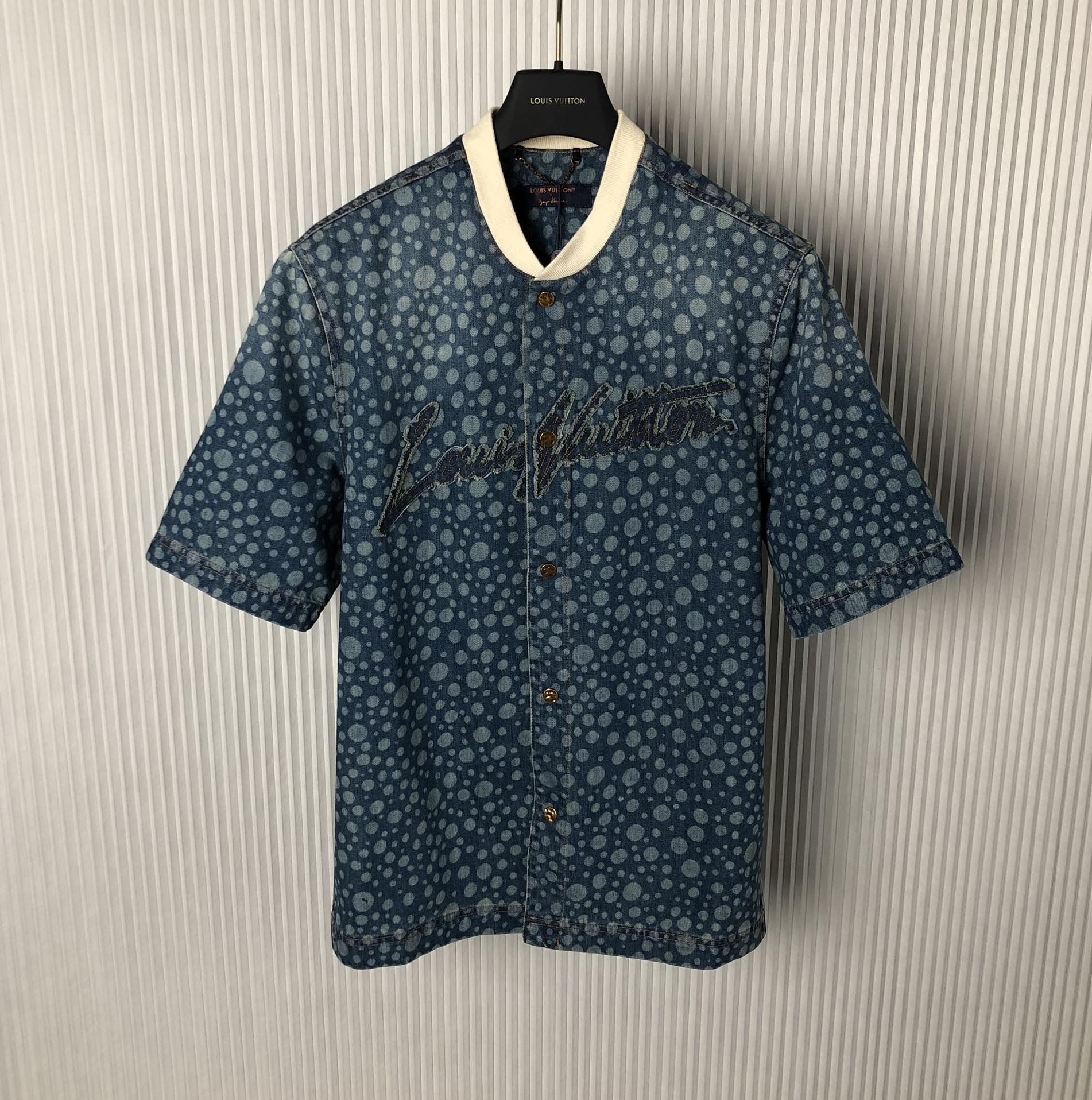 Louis Vuitton Clothing Shirts & Blouses Luxury Cheap Replica
 Blue Orange Red White Printing Unisex Fabric Genuine Leather Vintage Chains
