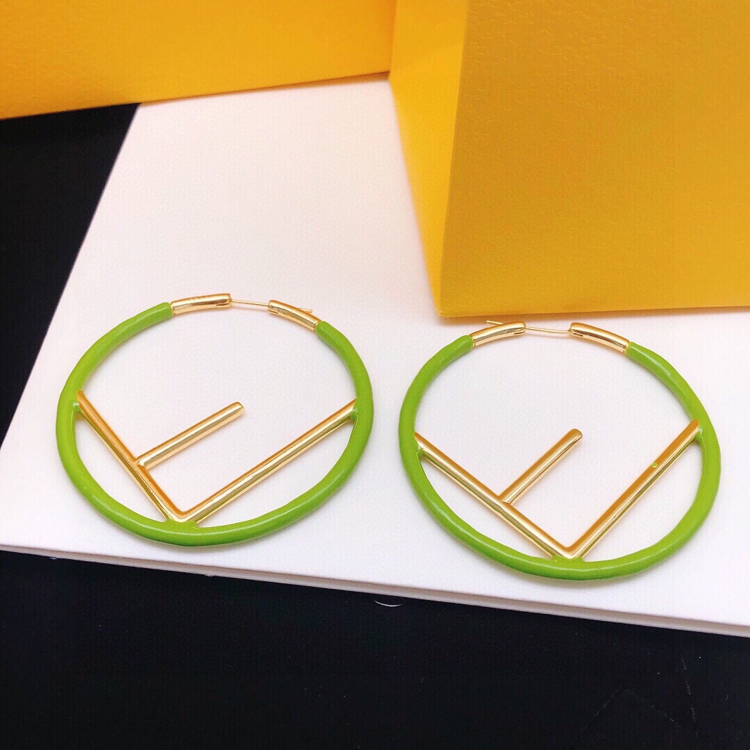 p265 FDD 0030 A luminous green gold combination of the Findy earrings - 图片 2