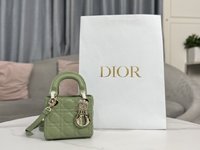 Dior Perfect 
 Bags Handbags Green Sheepskin Lady Mini