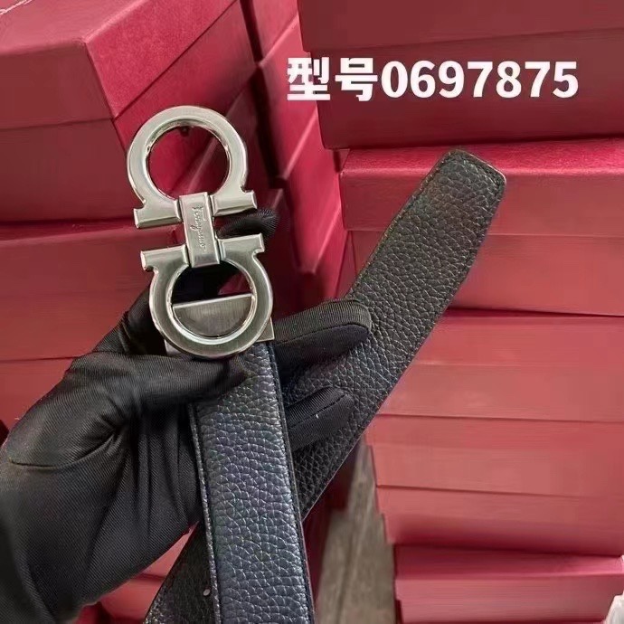 Ferragamo 国现 Ferragamo菲拉格慕 男士皮带 双面可用，可自由裁剪 尺码更合身，附件