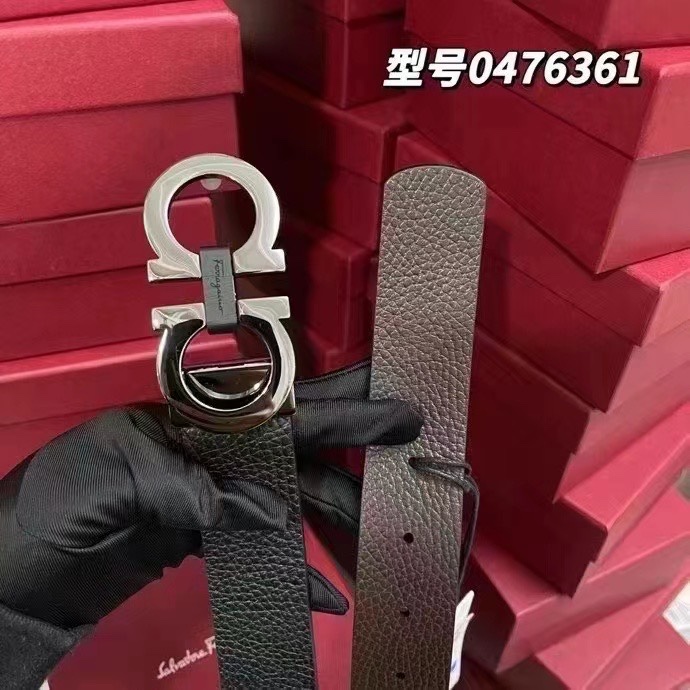 Ferragamo 国现 Ferragamo菲拉格慕 男士皮带 双面可用，可自由裁剪 尺码更合身，附件