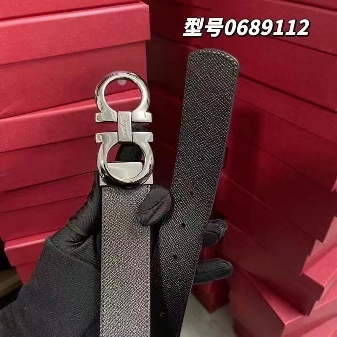 Ferragamo 国现 Ferragamo菲拉格慕 男士皮带 双面可用，可自由裁剪 尺码更合身，附件