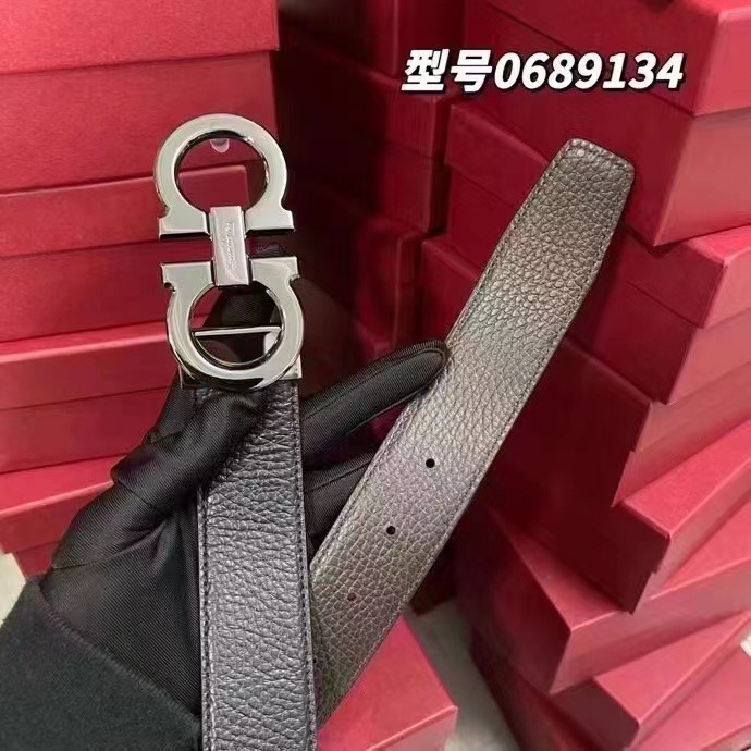 Ferragamo 国现 Ferragamo菲拉格慕 男士皮带 双面可用，可自由裁剪 尺码更合身，附件
