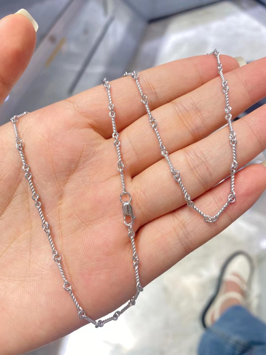 Chrome Hearts #铂金950克罗心项链