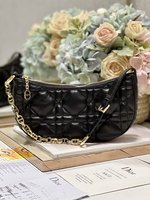 Dior Handbags Crossbody & Shoulder Bags Fashion Designer
 Black Gold Sheepskin Summer Collection Chains
