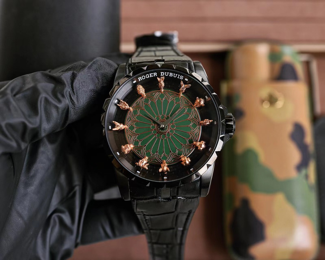 罗杰杜彼ROGERDUBUIS大器晚成王者归来！精雕细镂尽心竭力成就永恒经典腕表尺寸45mmX15.7m