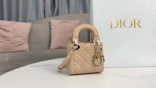 Dior Bags Handbags Pink Sheepskin Lady Mini