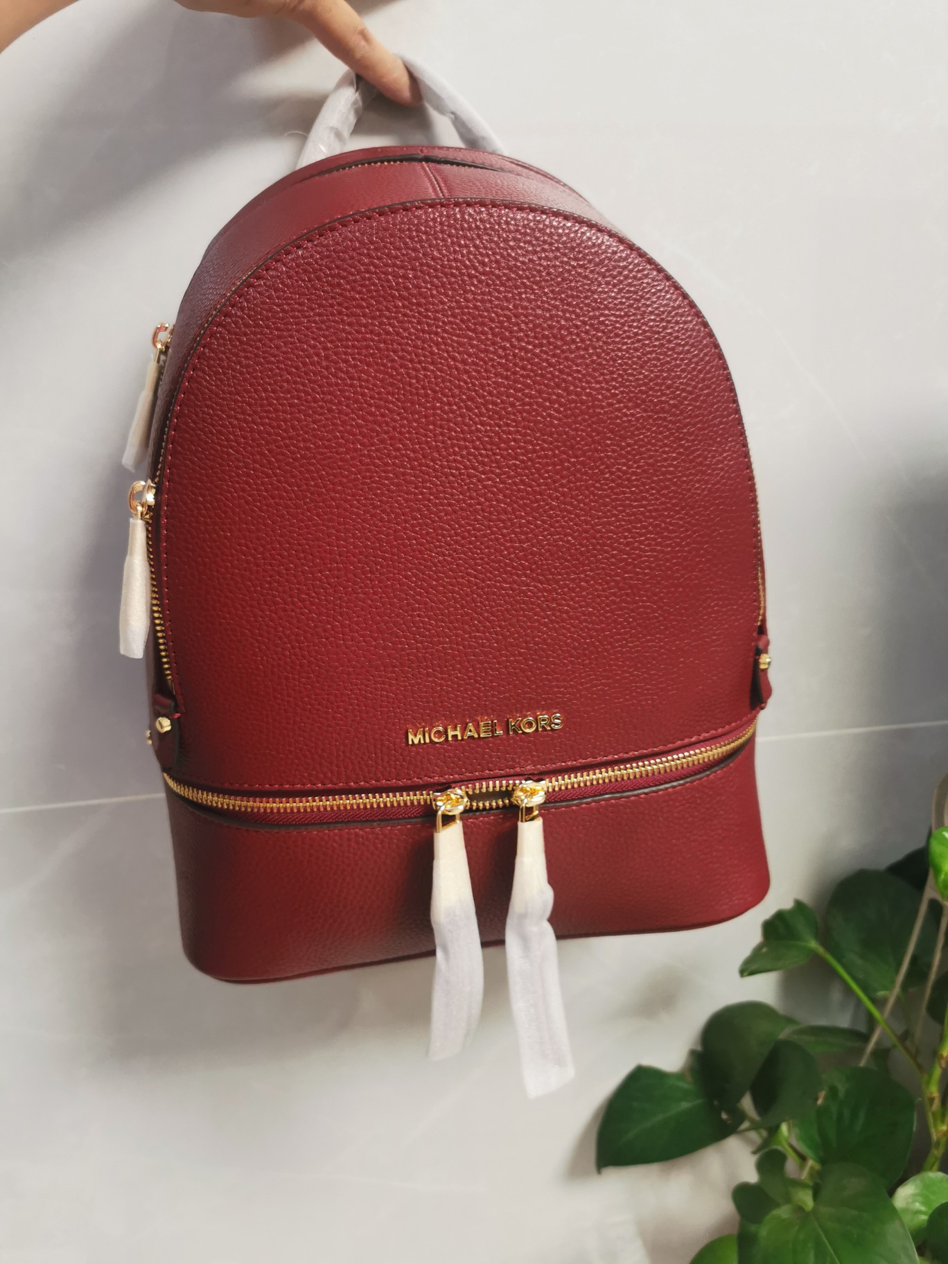 Michael Kors Mk纯原双肩背包荔枝纹软牛皮，手感超柔软 配 防尘袋