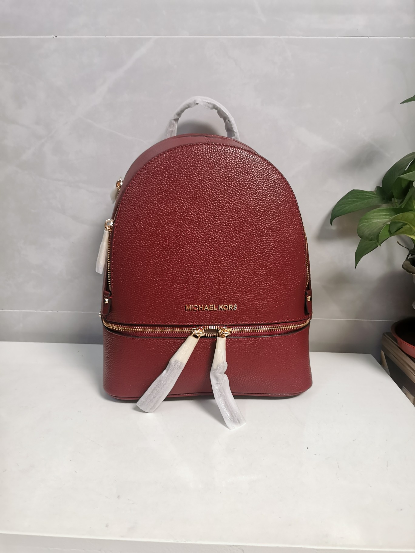 Michael Kors Mk纯原双肩背包荔枝纹软牛皮，手感超柔软 配 防尘袋