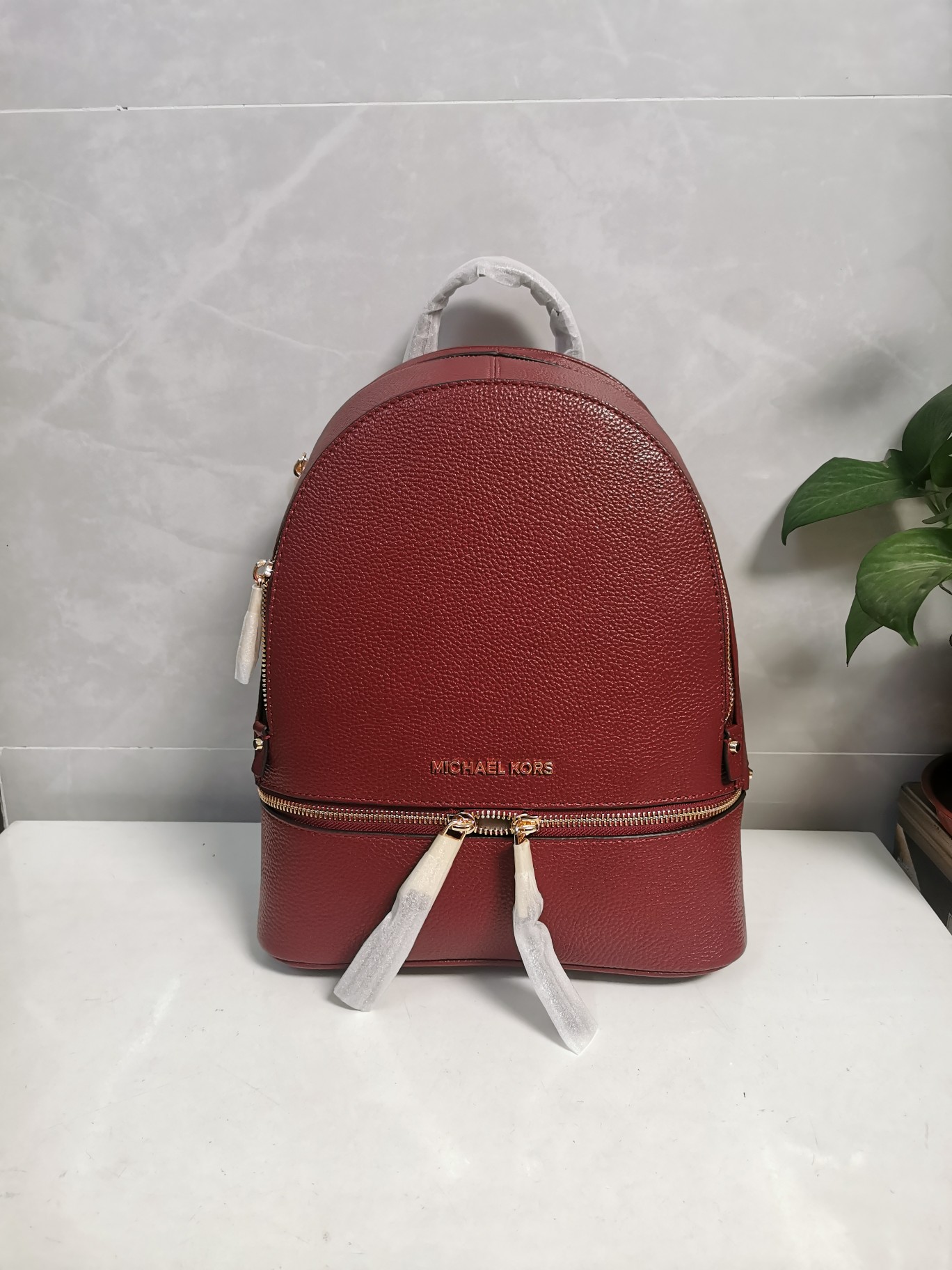 Michael Kors Mk纯原双肩背包荔枝纹软牛皮，手感超柔软 配 防尘袋