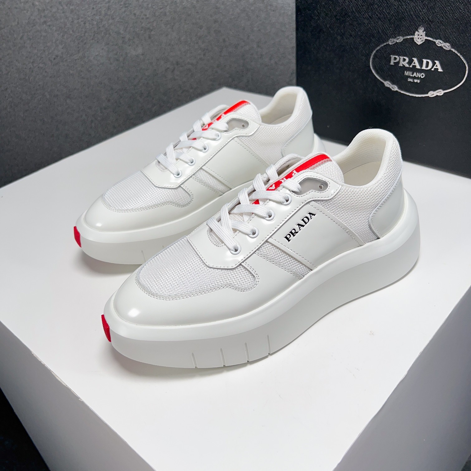 Prada Style Green Leather Men's Shoes Lookbook Reference image 1