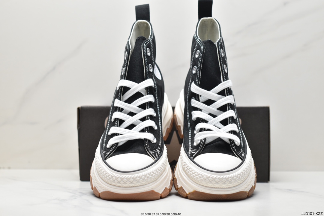 Converse Run Star Hike1970s Xiao Zhan and Zhang Yuqi's same Valentine's Day limited edition platform sawtooth bottom thick bottom heightening canvas shoes