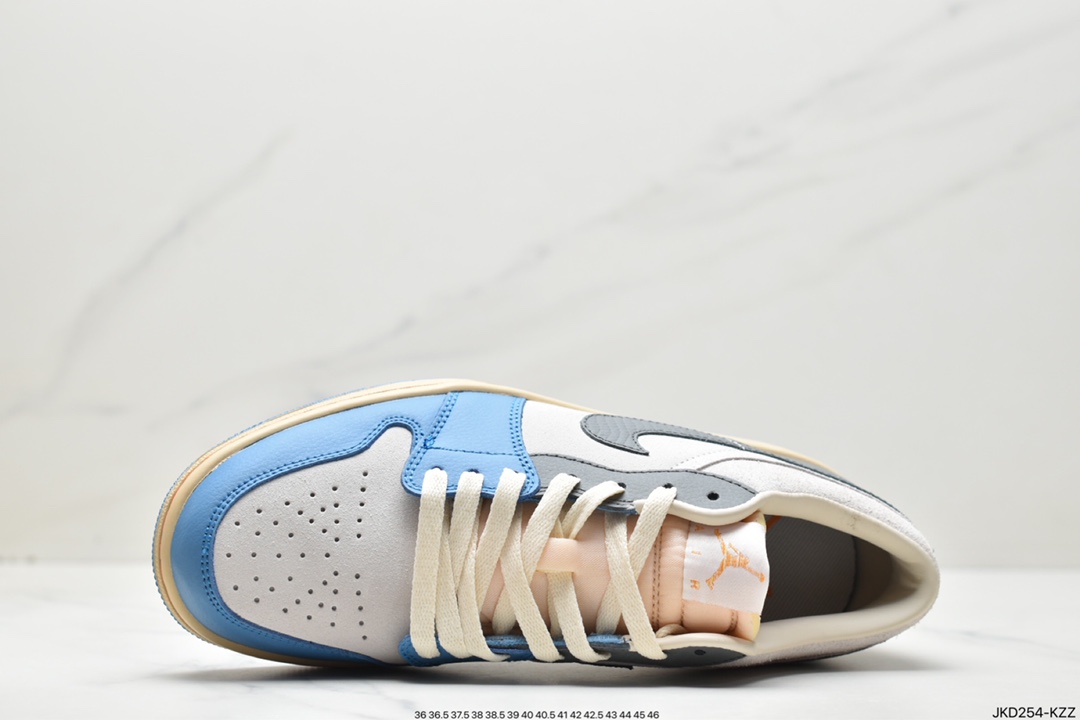 160 Air Jordan Retro 1 Low”UNC Grey”AJ1乔丹一代低帮篮球鞋“北卡蓝灰”DZ5376-469