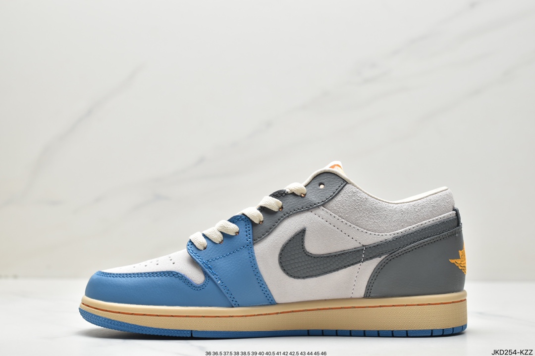 160 Air Jordan Retro 1 Low”UNC Grey”AJ1乔丹一代低帮篮球鞋“北卡蓝灰”DZ5376-469