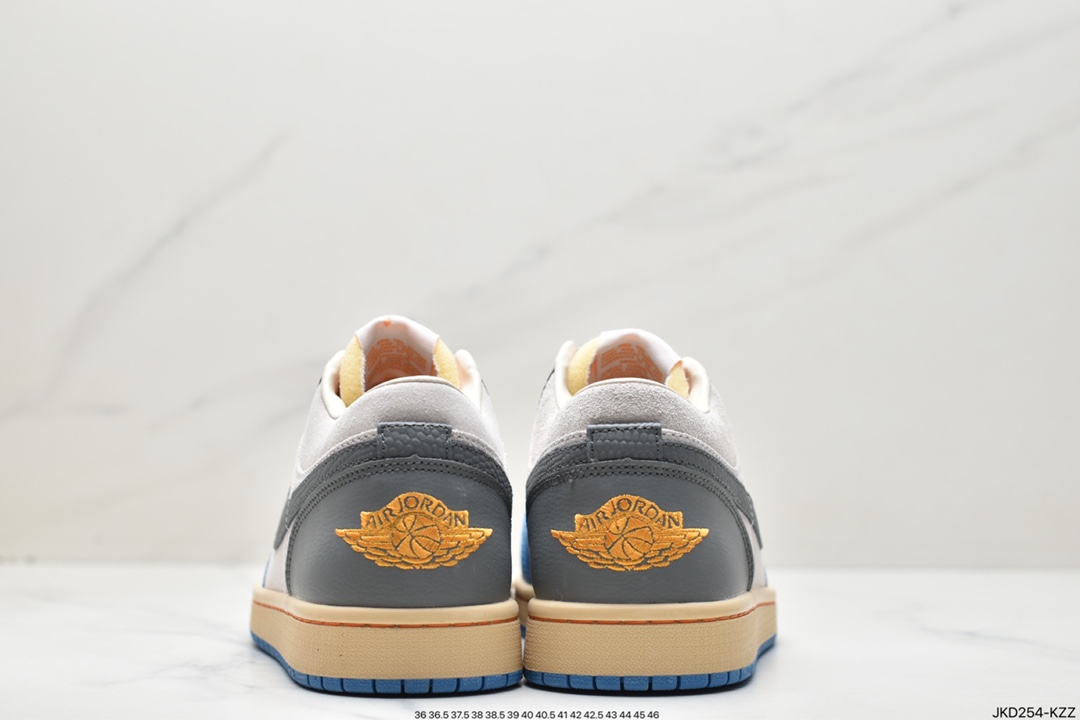 160 Air Jordan Retro 1 Low”UNC Grey”AJ1乔丹一代低帮篮球鞋“北卡蓝灰”DZ5376-469