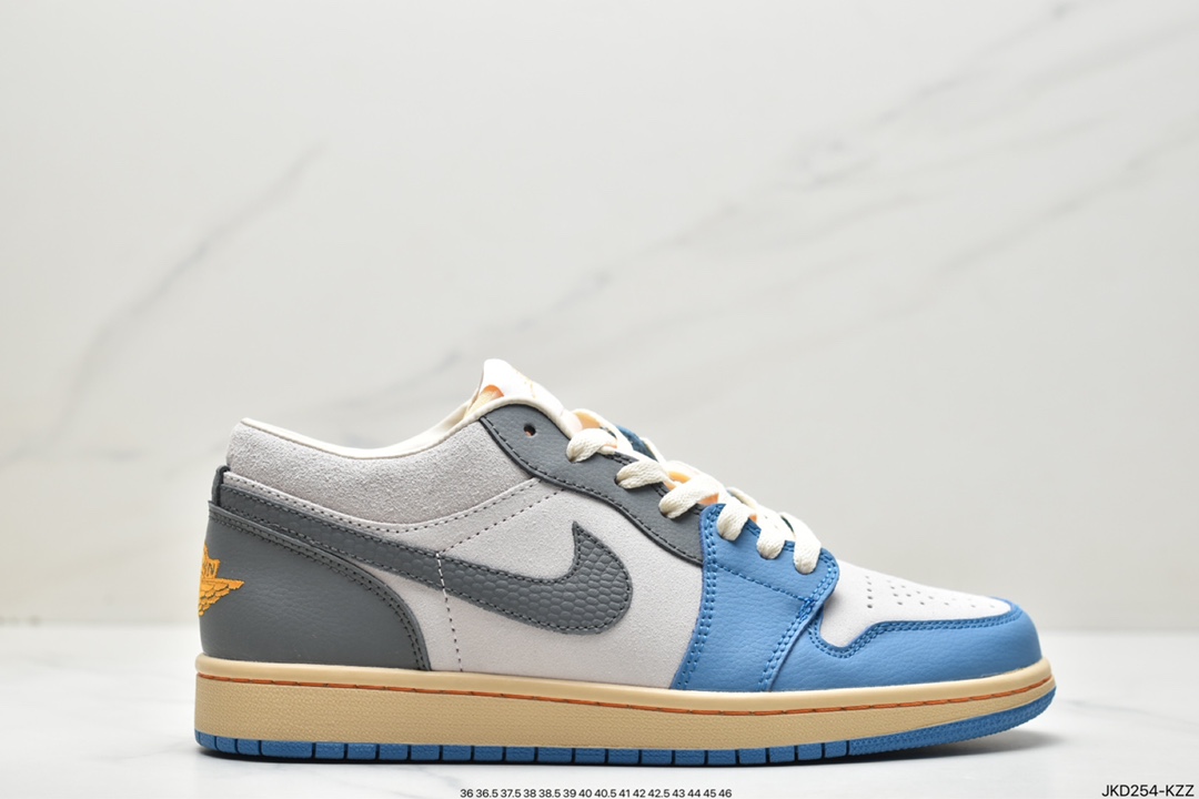 160 Air Jordan Retro 1 Low”UNC Grey”AJ1乔丹一代低帮篮球鞋“北卡蓝灰”DZ5376-469