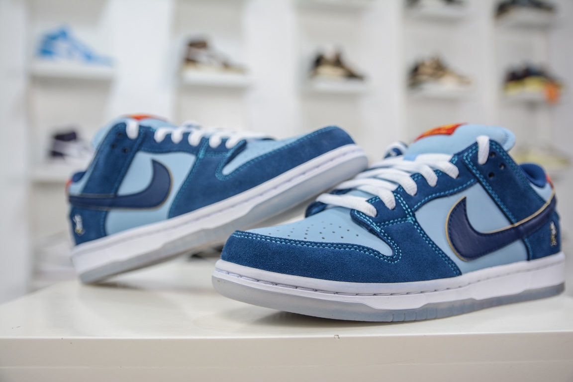 Why So San x Nike SB Dunk Low PRW WSS Blue DX5549-400