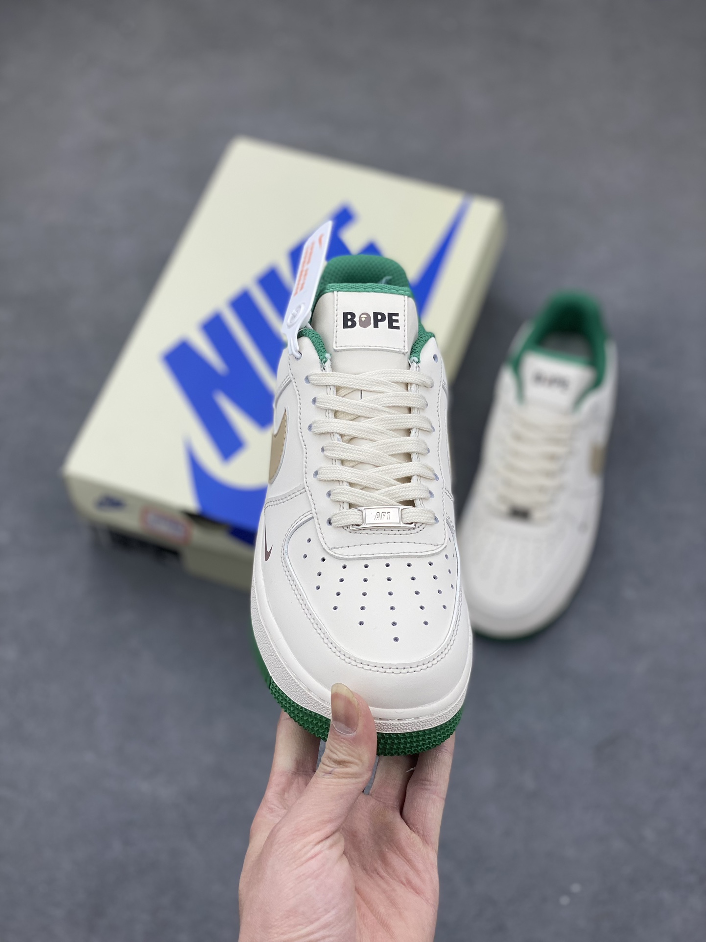 Nike Air Force 1 '07 Low BAPE Collab White Green Limited Edition Shoes 3 i1682104413 596 1