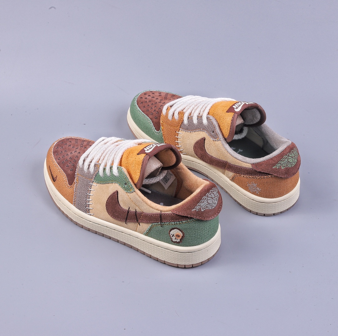200 Zion Williamson x Air Jordan 1 Low 联名巫毒棕色官方同步新色 DZ7292-200