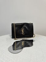 AAAA Quality Replica
 Yves Saint Laurent YSL Kate Bags Handbags Black Brown Chamois
