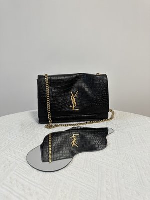 AAAA Quality Replica
 Yves Saint Laurent YSL Kate Bags Handbags Black Brown Chamois