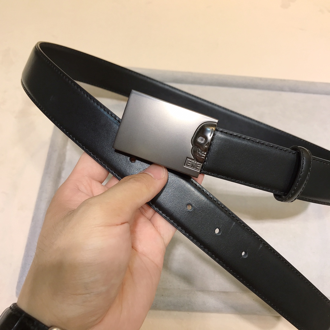 Stylish Unisex Full-Time Alexander McQueen Belt – 3.5CM Size for All. - 图片 3
