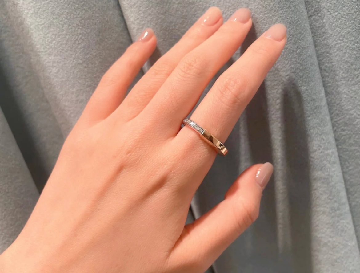 Tiffany&Co. AAAAA
 Joyas Anillo Oro Platino Rosas rosa Blanco Amarillo Universal para hombres y mujeres