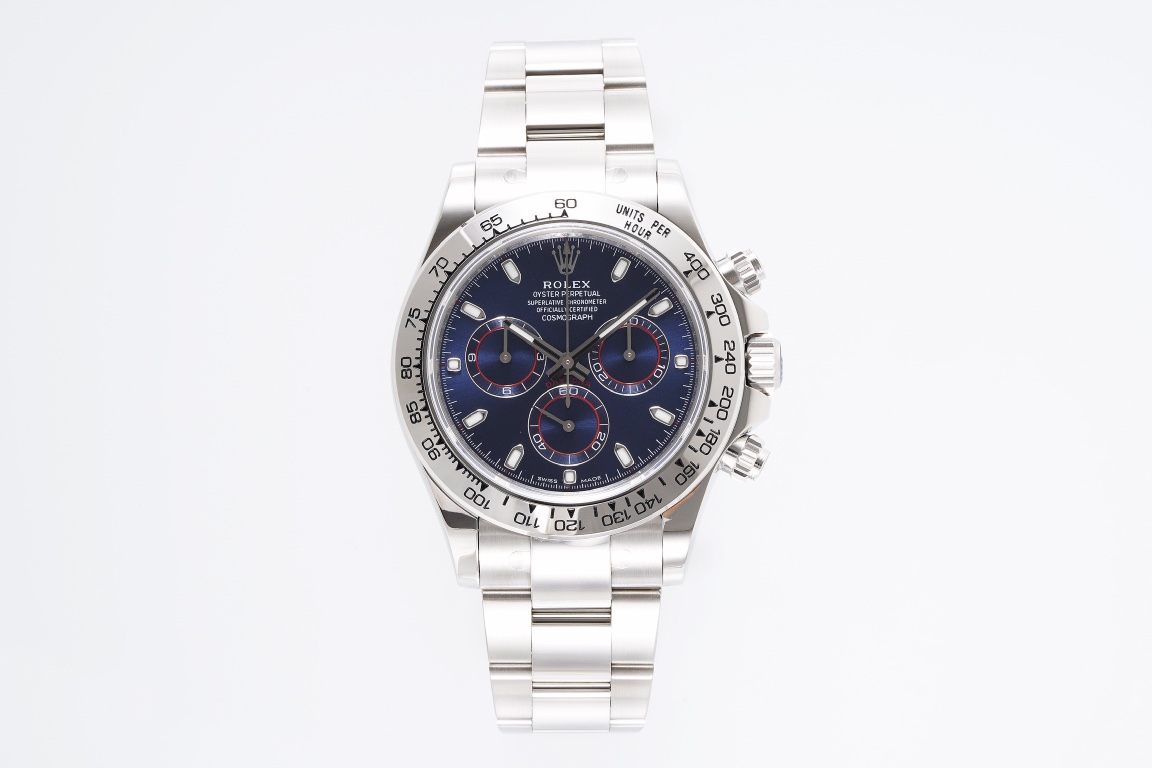 KING Rolex Daytona KING ROLEX DAYTONA versión 4130 caja original genuina 1:1 pulida. Tamaño: 40 mm * 12,2 mm, con la me…