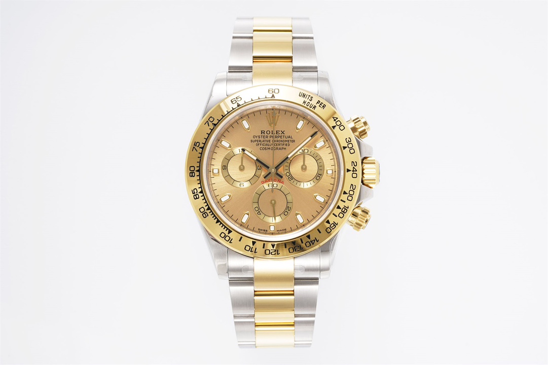 Rolex Daytona Orologio da Polso Rose Oro rosa Bianco Incisione