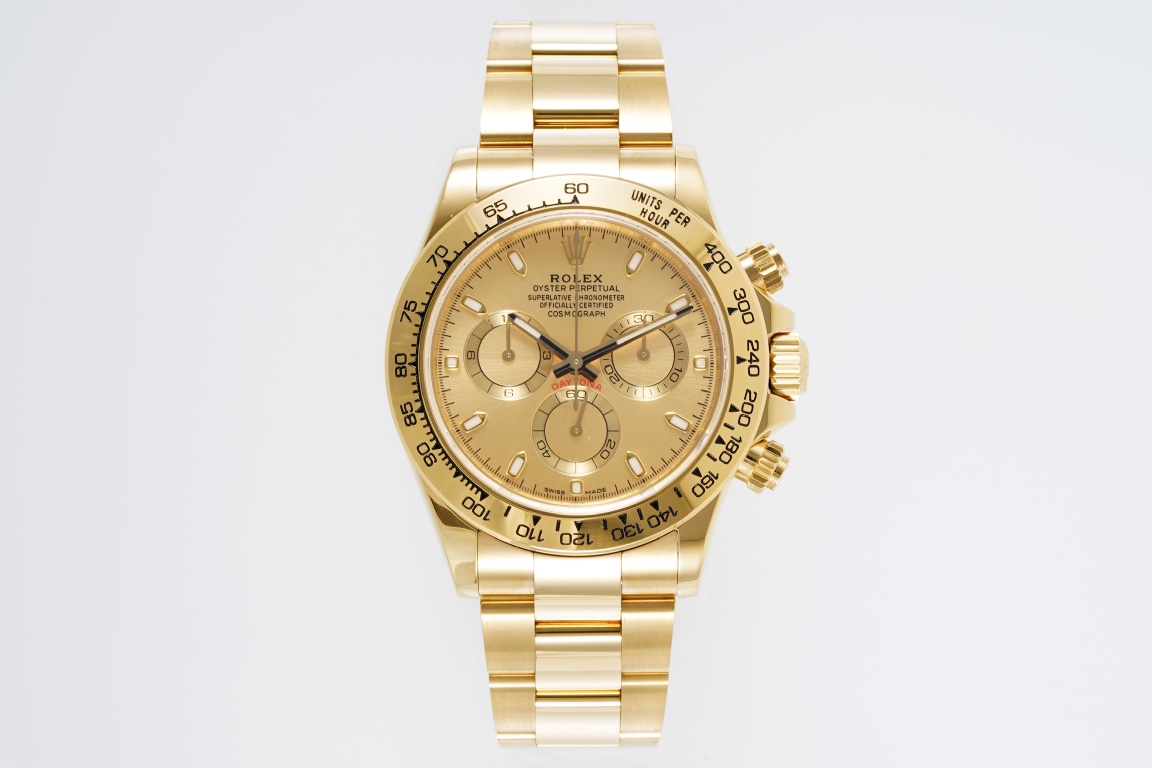 Rolex Daytona Orologio da Polso Rose Oro rosa Bianco Incisione