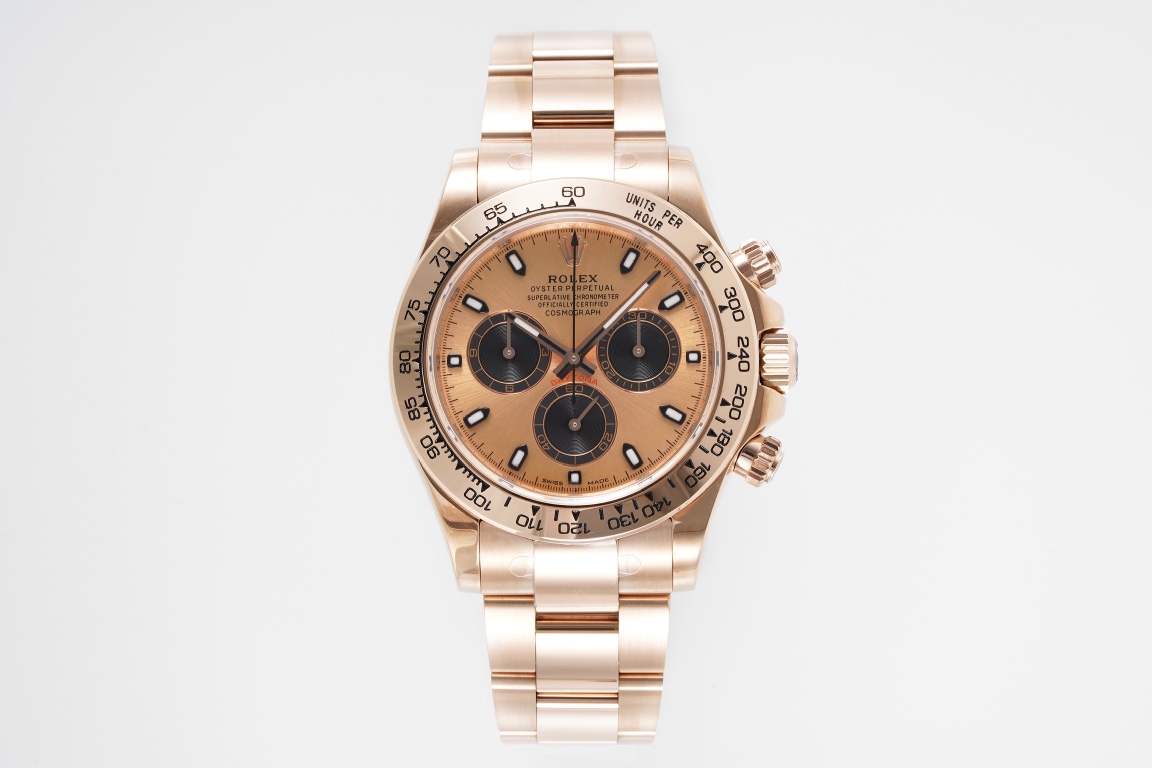 Rolex Daytona Orologio da Polso Rose Oro rosa Bianco Incisione