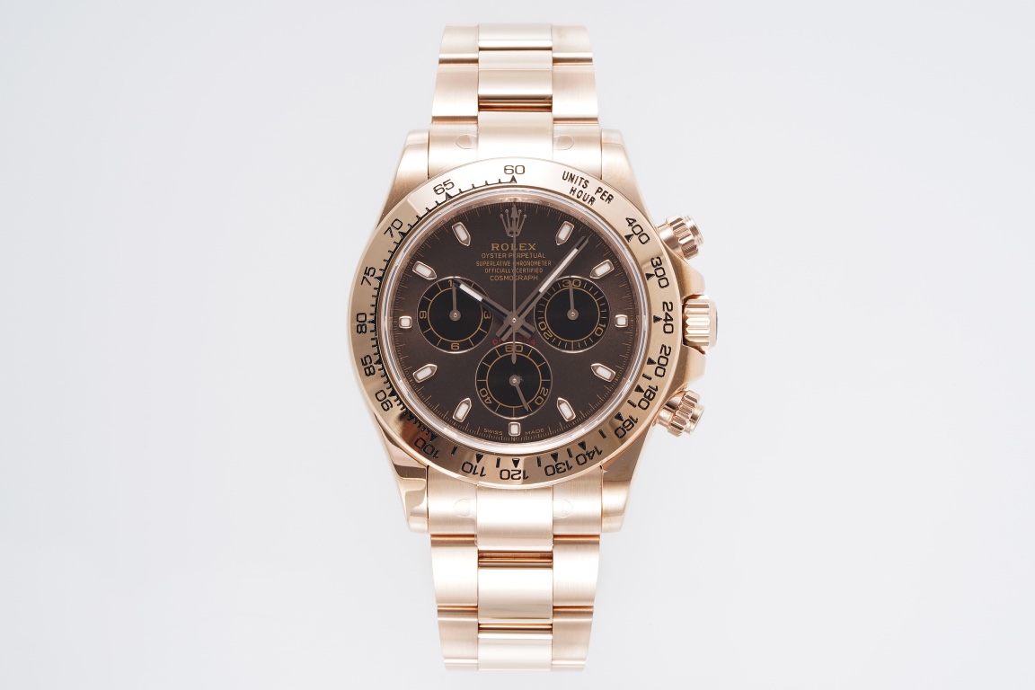 Rolex Daytona Orologio da Polso Rose Oro rosa Bianco Incisione