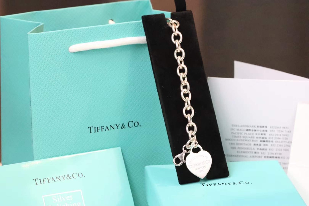 Tiffany & Co. Tiffany&Co.蒂芙尼心牌龙虾扣手链项链