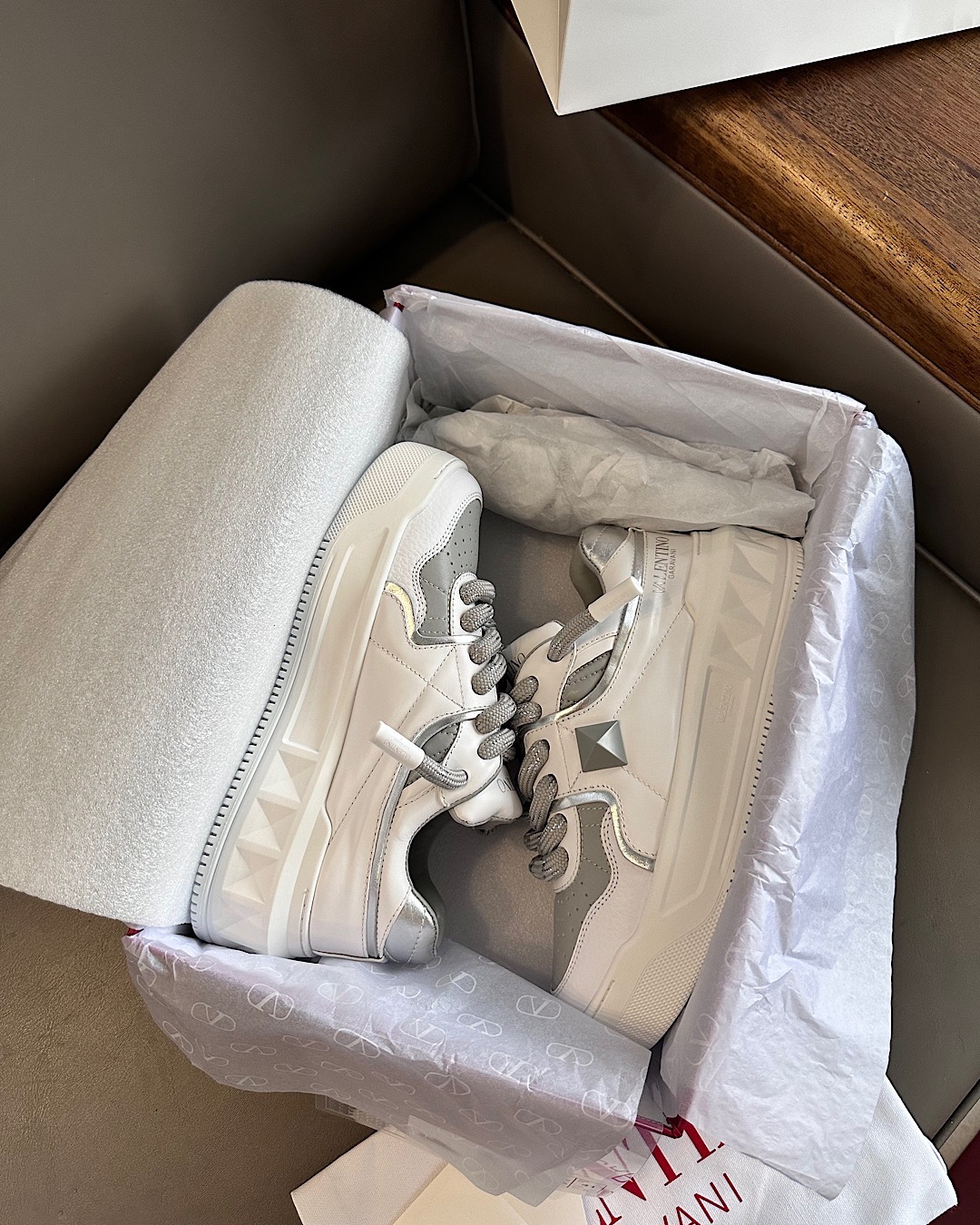 Valentino Low-Top Sneakers Leather Platform Sole