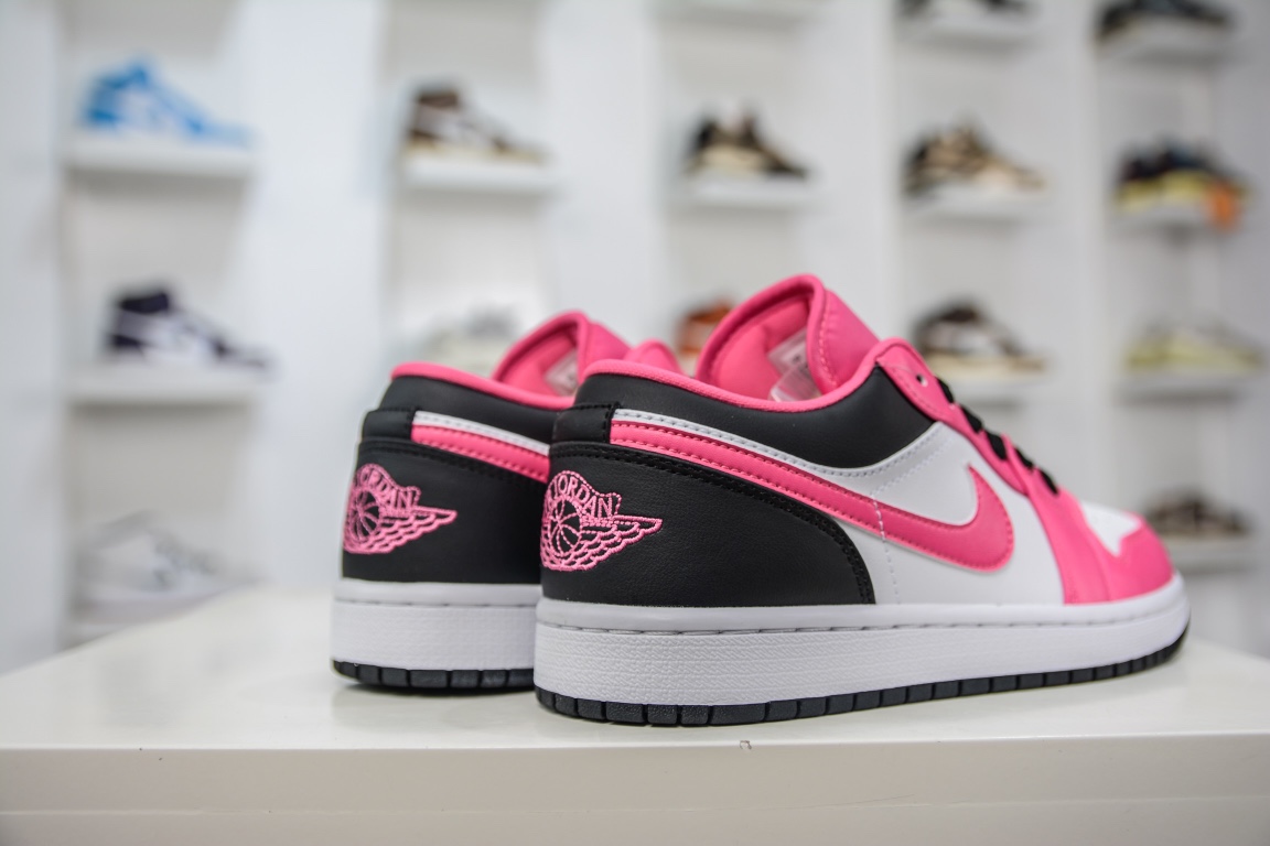 200 原装Air Jordan 1 Low 白粉黑 官方同步新色 DZ5365-601