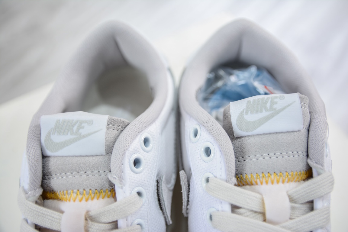 220 原装Union LA x Air Jordan 1 KO Low ”white” UN联名帆布浅白可换魔术贴钩子 DO8912-101
