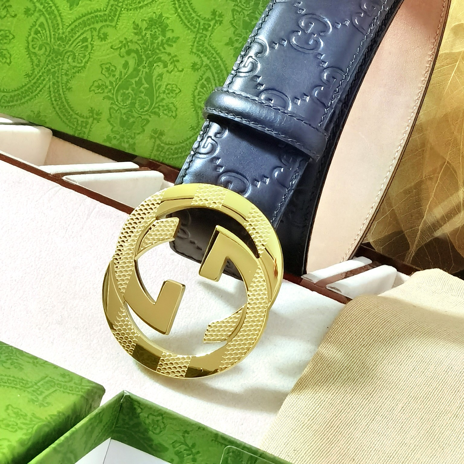  🆕Gucci㊣品质之选 4.0cm 进口头层牛🐂皮  纯钢五金扣头，纯原 渠道货！