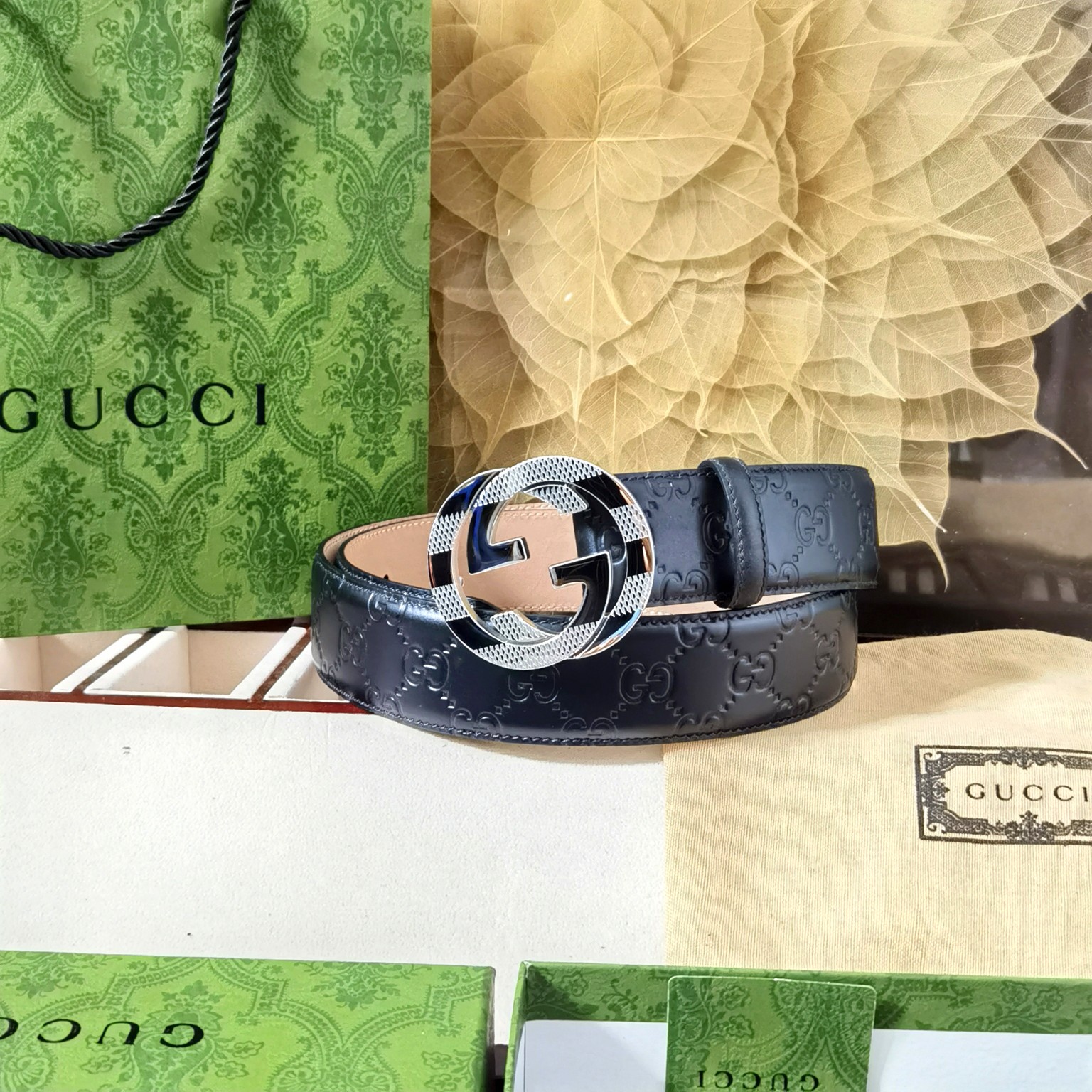  🆕Gucci㊣品质之选 4.0cm 进口头层牛🐂皮  纯钢五金扣头，纯原 渠道货！