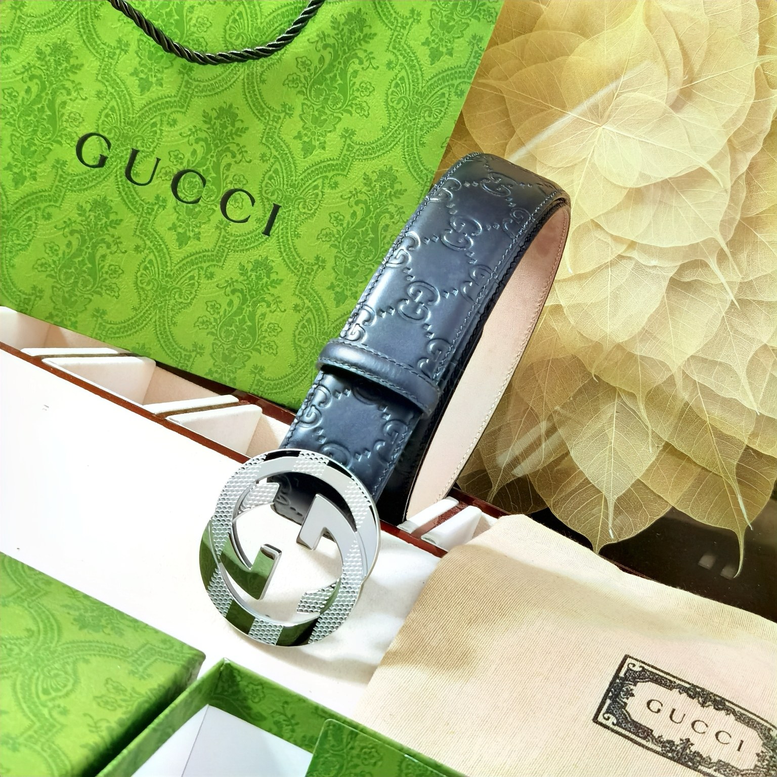  🆕Gucci㊣品质之选 4.0cm 进口头层牛🐂皮  纯钢五金扣头，纯原 渠道货！