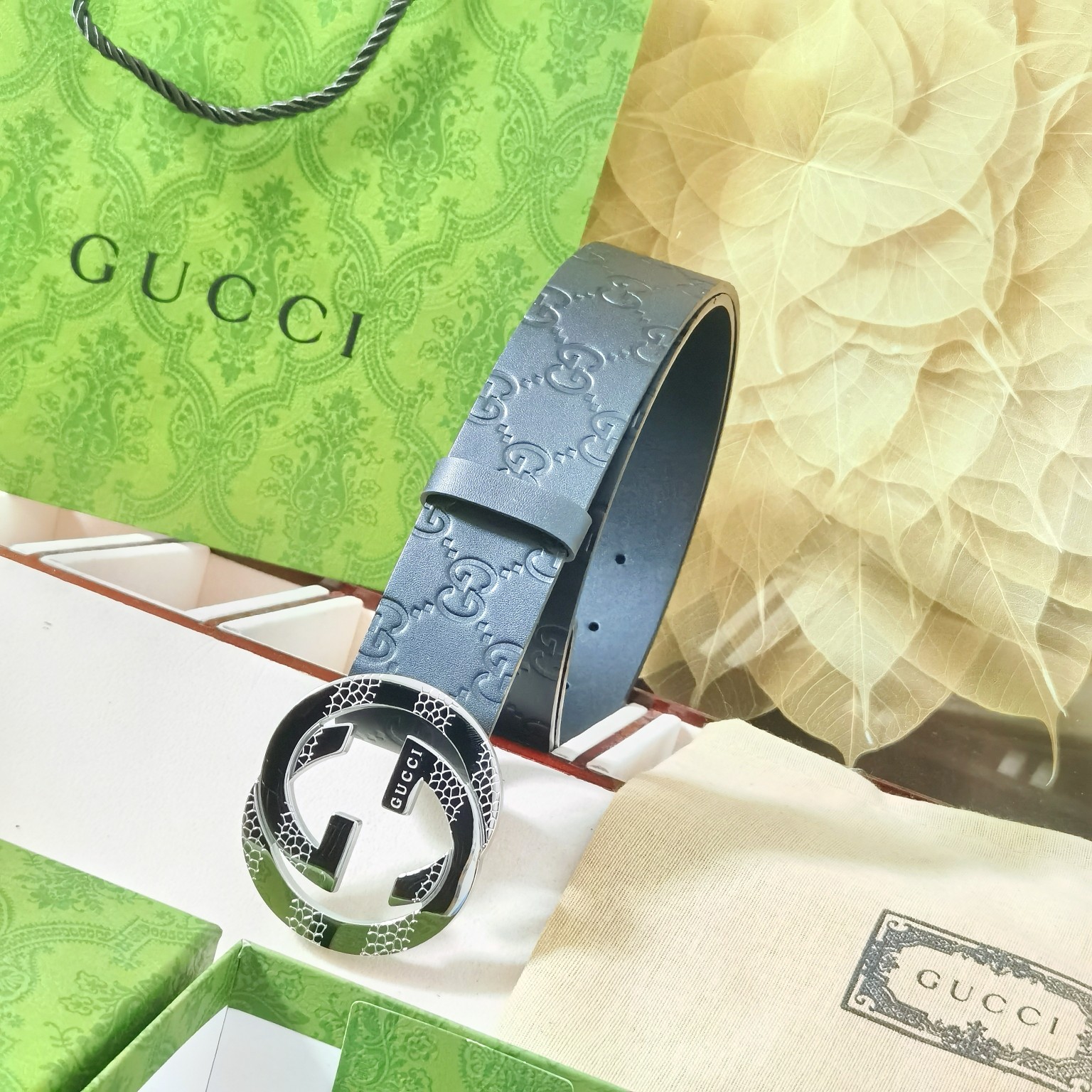  🆕Gucci㊣品质之选 4.0cm 进口头层牛🐂皮  纯钢五金扣头，纯原 渠道货！