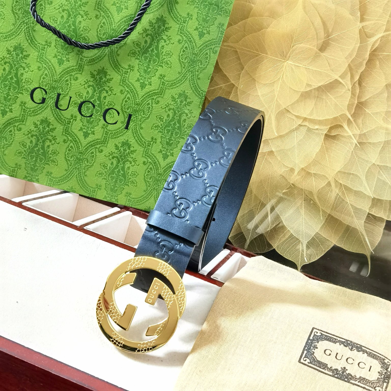 🆕Gucci㊣品质之选 4.0cm 进口头层牛🐂皮  纯钢五金扣头，纯原 渠道货！